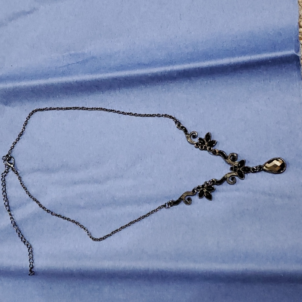 Black Jeweled Necklace